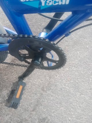 Bicicleta Plegable Azul Aluminio