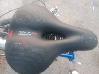 Bicicleta Plegable Azul Aluminio