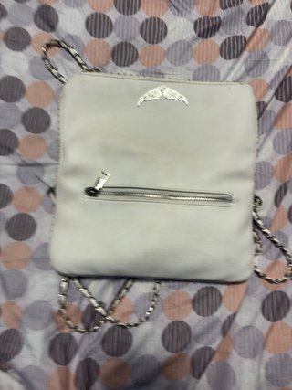 Bolso Zadig & Voltaire blanco con cadena