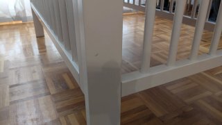 Cuna bebé madera blanca 120x60 +regalo colchón