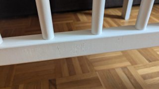 Cuna bebé madera blanca 120x60 +regalo colchón