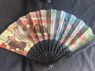 Lote de 8 abanicos decorativos