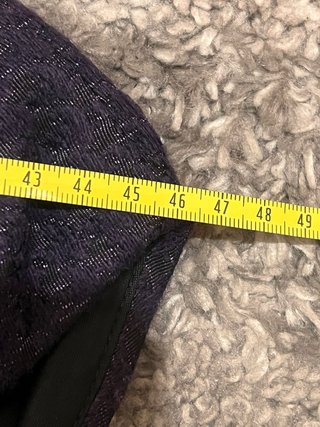 Vestido Carolina Herrera Morado Azul T.8