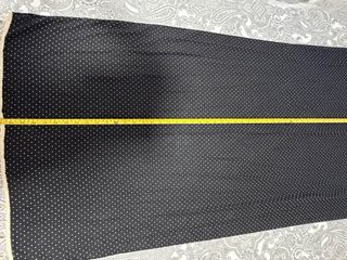 Fular negro lunares blancos con flecos
