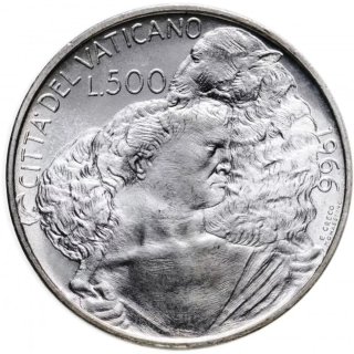Lote Monedas Plata Vaticano 500 Liras 84, 68 y 66