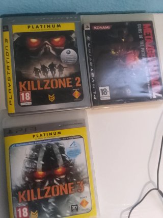 Lote Juegos PS3: Killzone 2, 3 y Metal Gear Solid