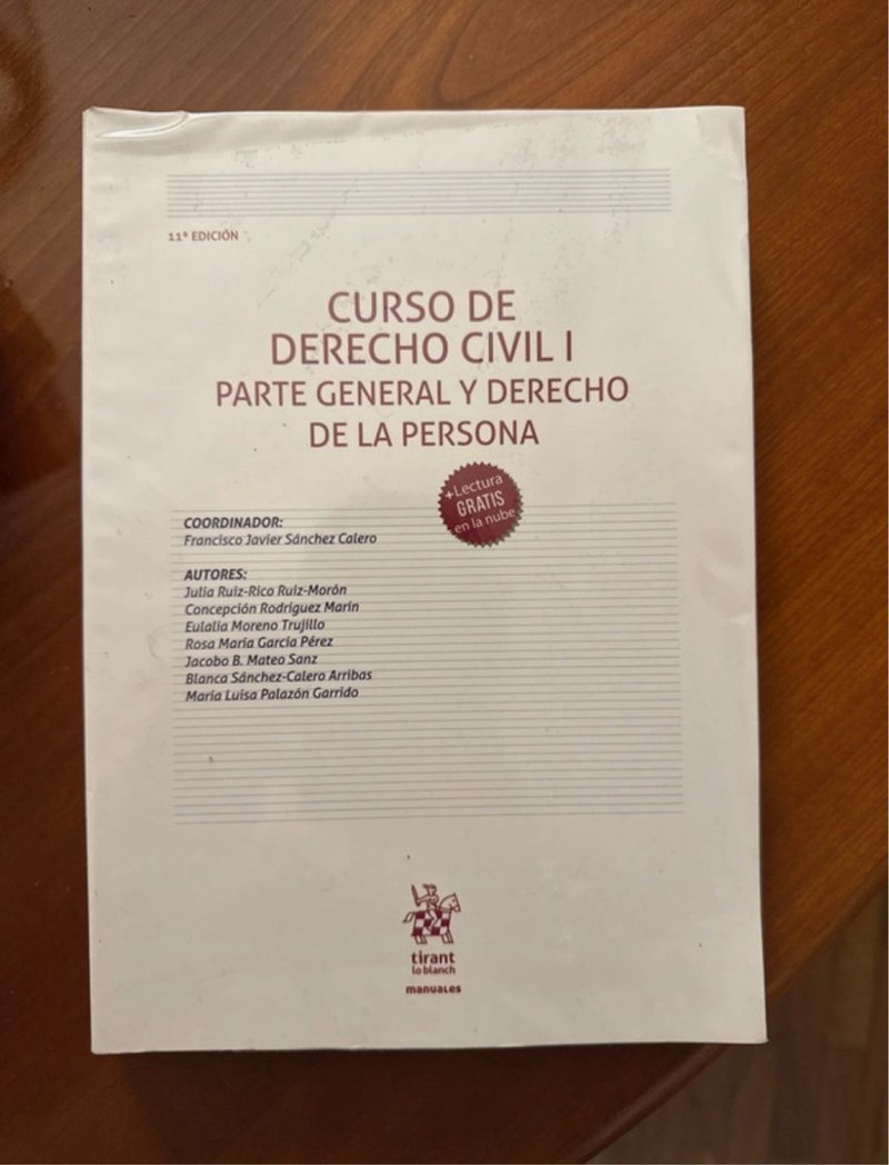 Curso Derecho Civil I - 11ª Edición
