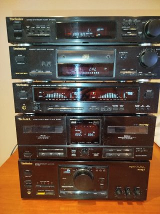 Technics SUX502+SHE85 + CD + Cassette+Radio+mando