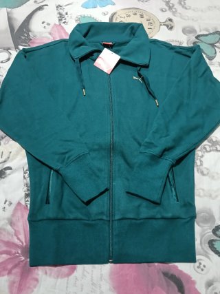 Sudadera Puma Mujer Verde Azulado