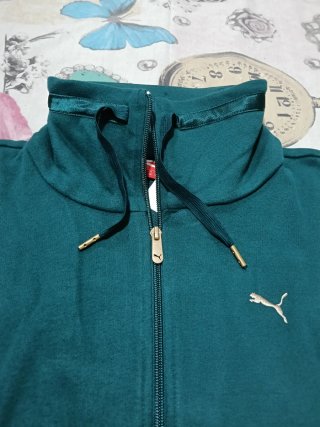 Sudadera Puma Mujer Verde Azulado