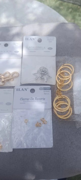 11 Lotes Accesorios Llaveros Cadena Hebillas Anill