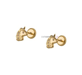 pendientes oro 18k con circonita