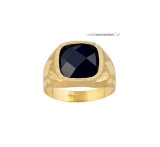 sello oro 18k con piedra con espinela