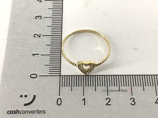 anillo oro 18k con piedra con circonita t. 18 (18,47 mm)