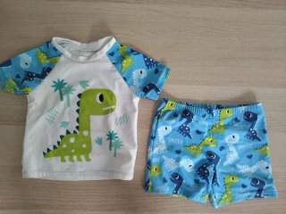 Conjunto bañador y camiseta dinosaurios