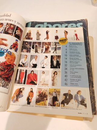 5 revistas vintage de punto y especial Burda