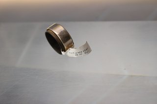 Anillo plata y ébano. 17'9 mm, talla 16.