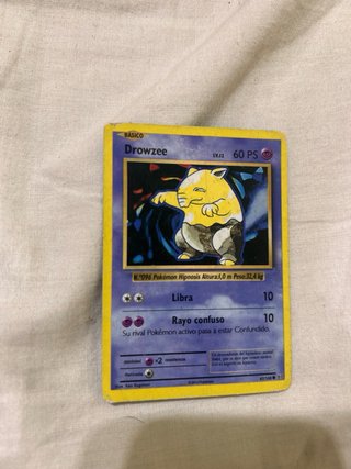 4 Cartas Pokémon 1ra Generación