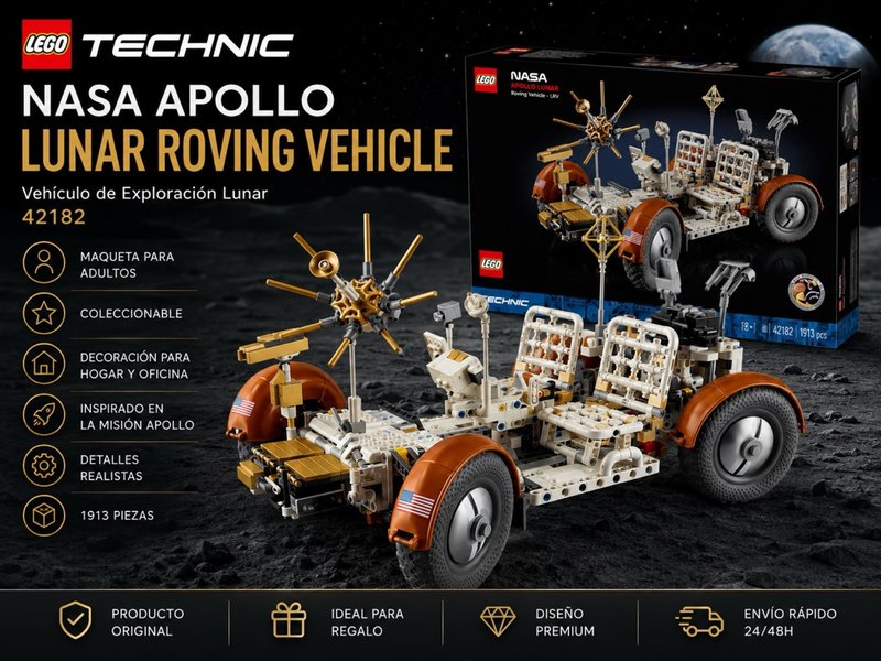 LEGO Technic NASA Apollo Róver Lunar 42182 - NUEVO
