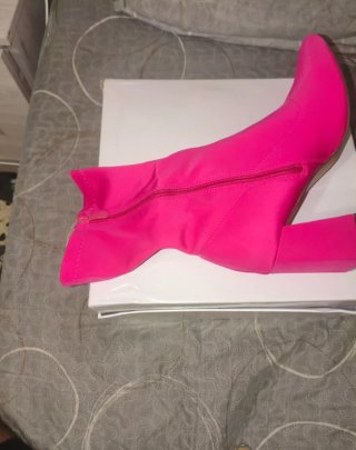 Botines tacón rosa mujer nuevos