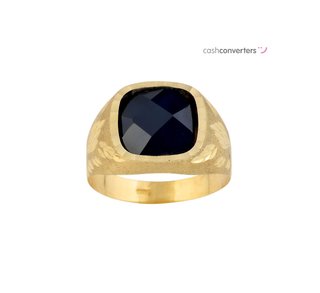 sello oro 18k con piedra con espinela