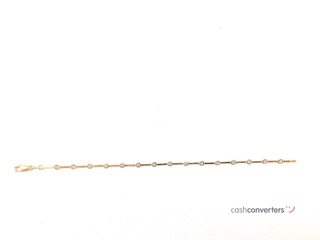pulsera oro 18k con piedra con circonita
