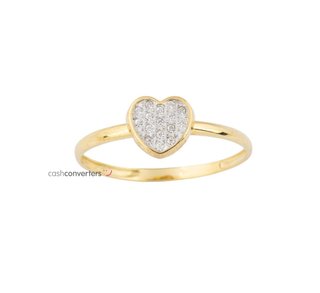 anillo oro 18k con piedra con circonita