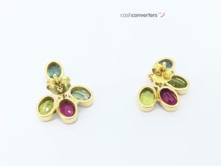 pendientes oro 18k con piedra con sin piedra,circonita,diamante