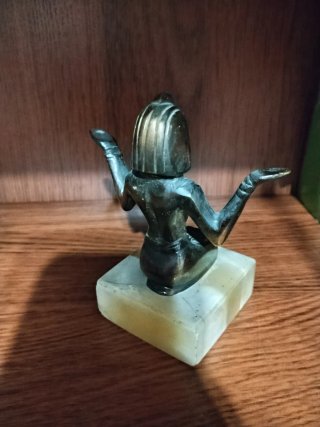 Statuetta Bronzo Egitto Antico Art Déco