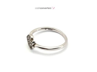 anillo plata 925mm con piedra con circonita