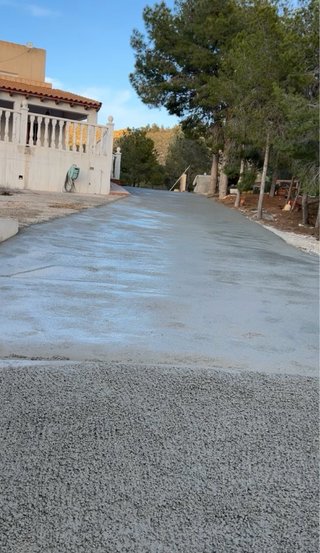 Hormigón impreso y liso