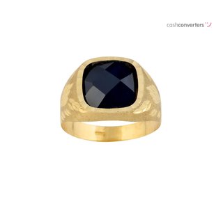 sello oro 18k con piedra con espinela