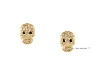 pendientes oro 18k con piedra con circonita