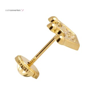 pendientes oro 18k con piedra con circonita