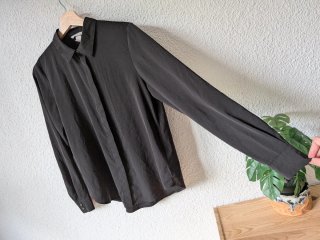 Camisa H&M satinada negra Talla XS