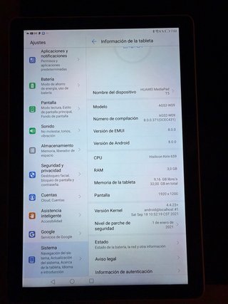 Huawei MediaPad T5 10 3GB/32GB + funda rosa