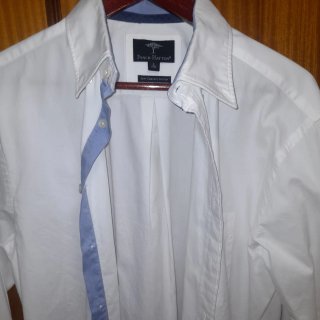 Camisa FYNCH-HATTON blanca manga larga
