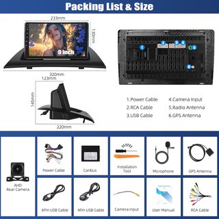 SIXWIN Android15 4+64GB 9'' AutoRadio BMW X3 E83