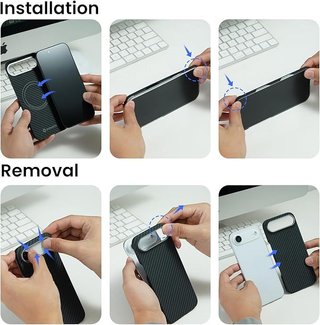 Custodia ultraslim ORNARTO per iPhone Air Magnetica 6,6''