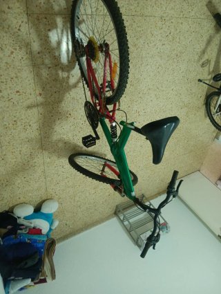 Bicicleta Montaña Doble Suspensión Verde