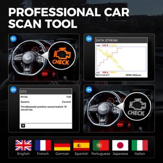 TOPDON AL400 Diagnosis OBD2 Multimarca 10 Funcione