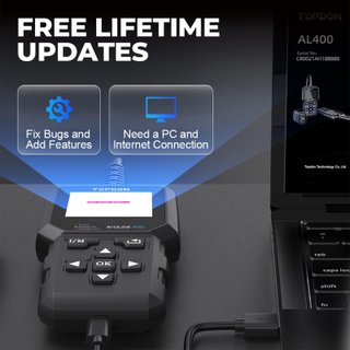 TOPDON AL400 Diagnosis OBD2 Multimarca 10 Funcione