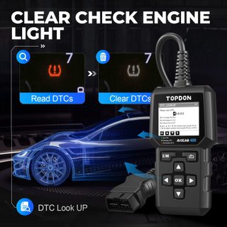 TOPDON AL400 Diagnosis OBD2 Multimarca 10 Funcione