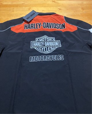 Camisa Harley-Davidson Hombre Negra Naranja L