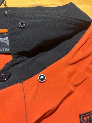 Camisa Harley-Davidson Hombre Negra Naranja L