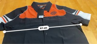 Camisa Harley-Davidson Hombre Negra Naranja L