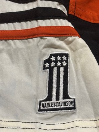 Camisa Harley-Davidson Hombre Negra Naranja L