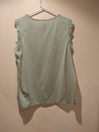 Camiseta Verde sin Mangas