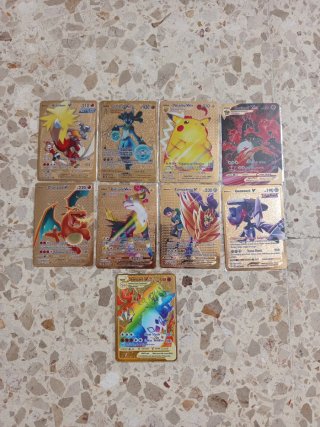 Cartas Pokémon Metalicas V/VMAX NUEVAS.