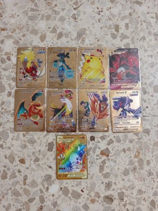 Cartas Pokémon Metalicas V/VMAX NUEVAS.